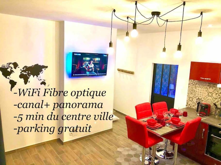 Le Led Room,Centre Ville Place De Parking Gratuite Sens Exterior foto